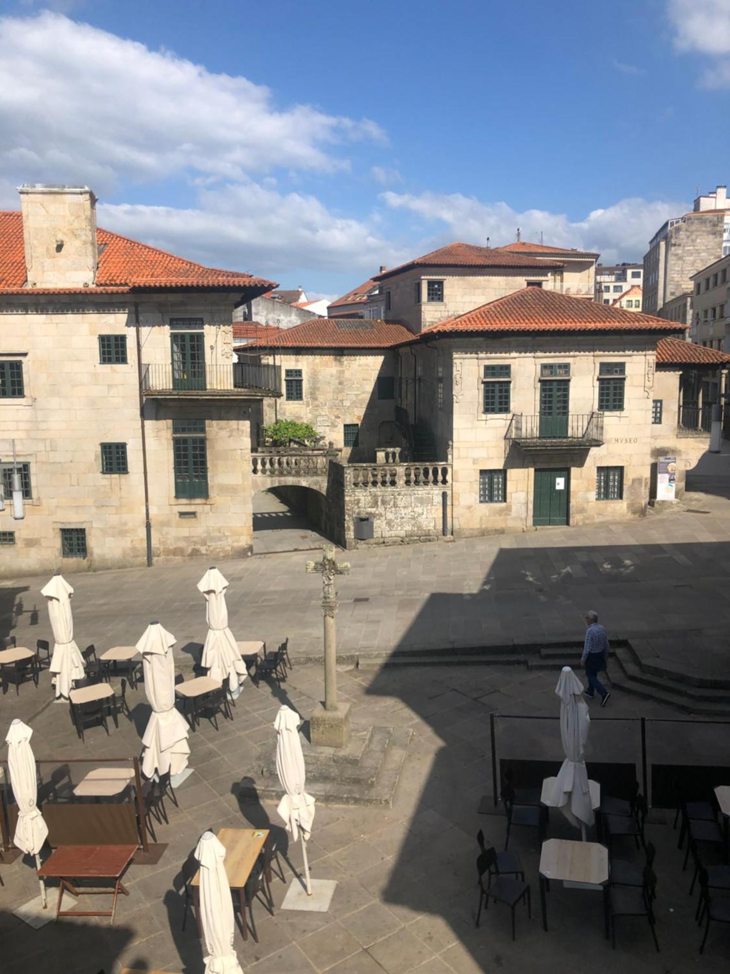 庞特维德拉Casa Emblematica Rosarillo Plaza De La Lena公寓 外观 照片